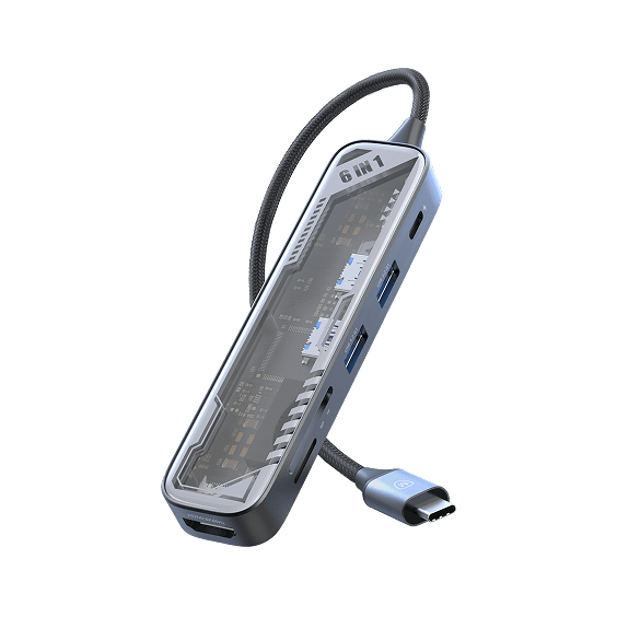 Data Converter Expand 6 USB-C 6 in 1 - Micropack - Grey