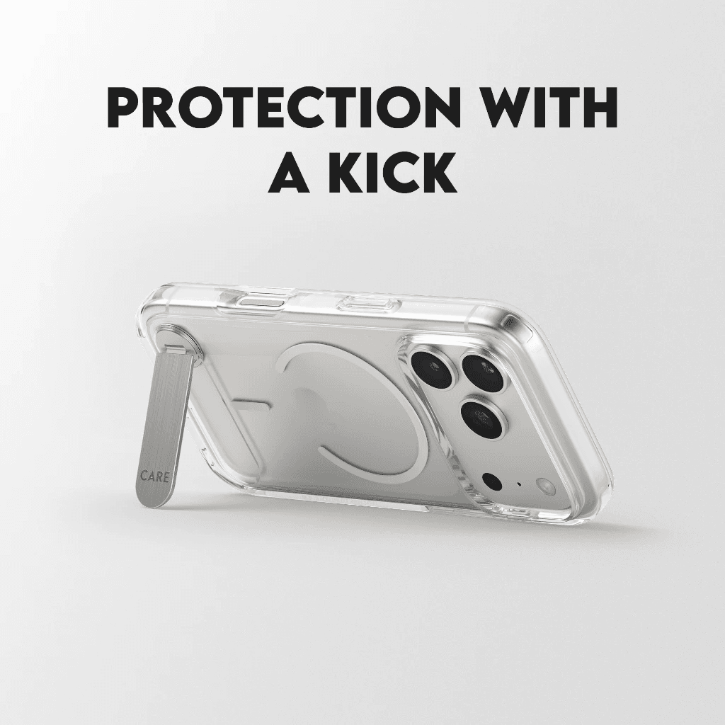 CARE by PanzerGlass Case For IPhone 17  17 Pro  17 Pro Max  17 Air Feature Casing With Kickstand & MagSafe ProMax  -  Kick Stand - Transparent - SFI Group - 3