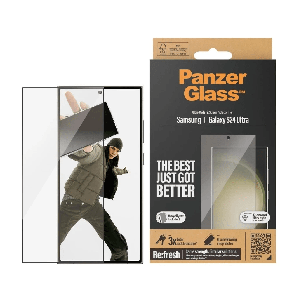 PanzerGlass Ultra Wide Fit | Screen Protector For Samsung S24 Ultra | Tempered Glass Anti Gores - SFI Group - 4
