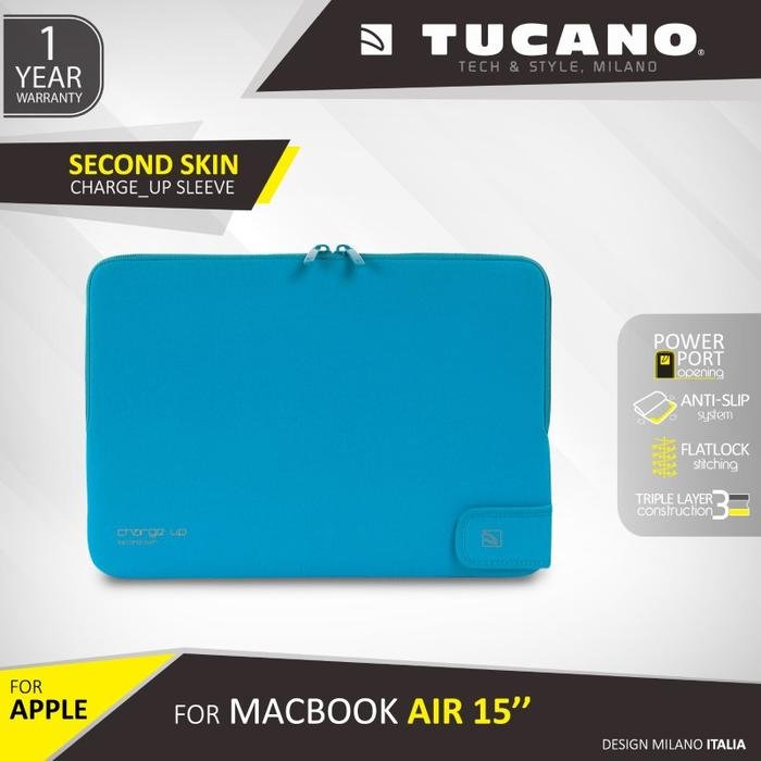 Tucano Second Skin Charge Up Sleeve For Macbook 15" | Sleeve MacBook | Laptop sleeve case | Macbook sleeve | Pelindung Laptop | Laptop Bag - SFI Group - 4