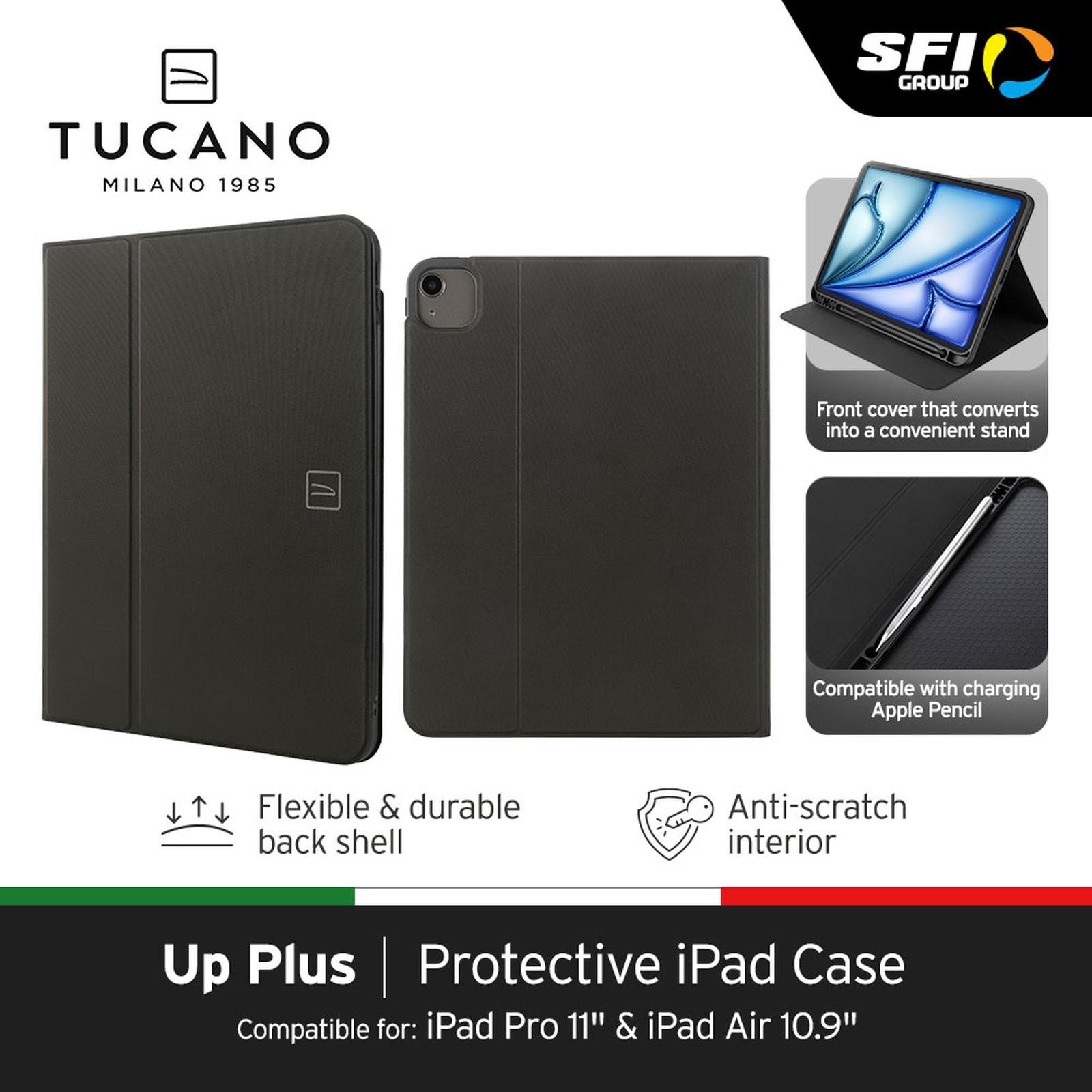 NEW ARRIVAL Tucano Satin Folio Case For iPad pro 11 Pro M4 / iPad Air 11" M2/ iPad Air10,9" 5Th and Casing IPad 4Th GEN Casing ipad - SFI Group