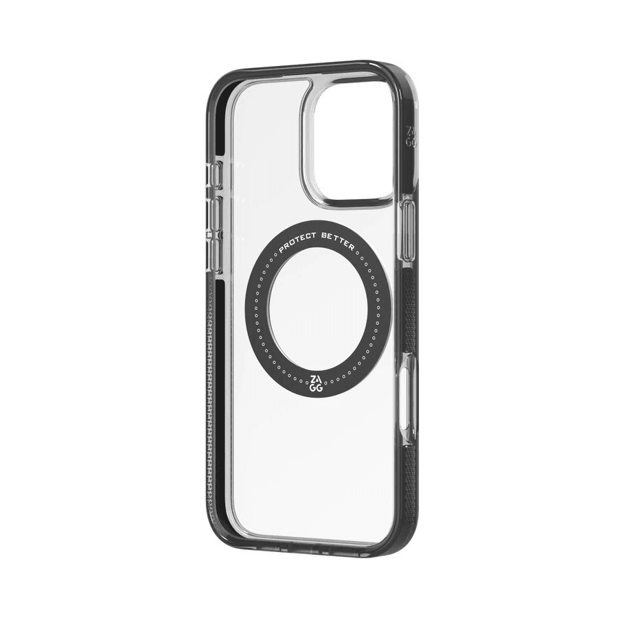 ZAGG Case Magsafe Iphone 16 Pro/16 Pro Max Snap Santa Cruz Casing Ring Kick Stand Kickstand 360 ProMax - SFI Group - Black