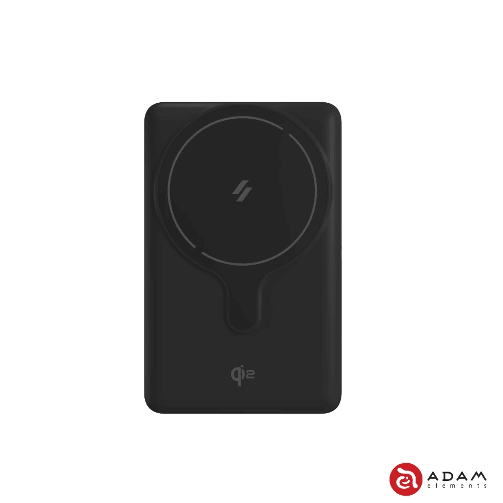 Adam Elements - Vionta GQ1 Q12 Powerbank Magnetic Wireless 10.000 mAH - Power Bank Fast Charging Stand Kickstand 10000 - Black