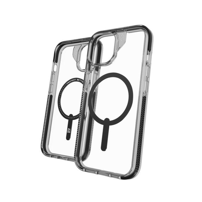 ZAGG Case Magsafe iPhone 15/15 Pro/15 Pro Max Snap Casing Santa Cruz Kickstand Kick Stand - SFI Group - Black