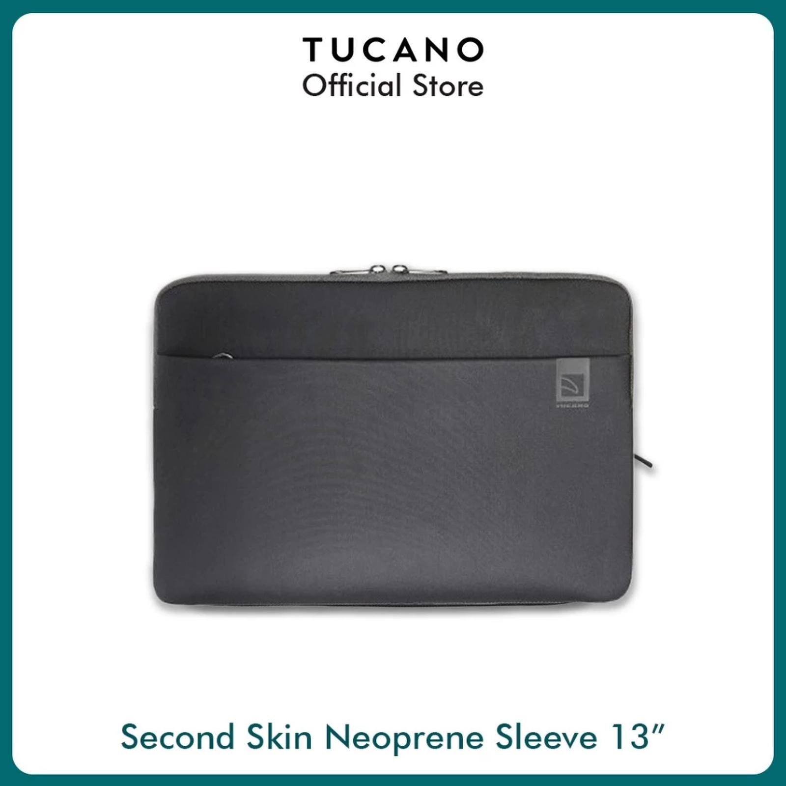 Tucano Top Second Skin Neoprene sleeve for MacBook Pro 13 | Sleeve MacBook | Laptop sleeve case | Macbook sleeve | Pelindung Laptop | Laptop Bag - SFI Group - BLUE
