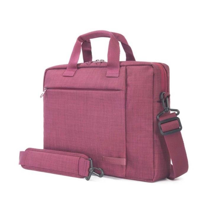 TUCANO Tas Selempang Shoulder Bag 14 Inch (Up to MacBook Pro 14) Svolta BSVO1314 - Desain Slim Banyak Sekat Original - Hitam - PURPLE