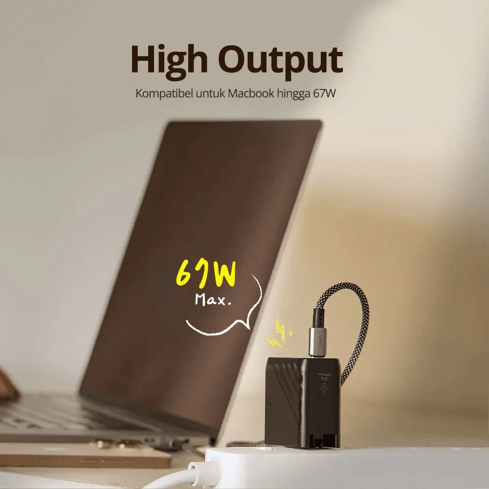 Adam Elements - Wall Charger - Travel Adapter - 3 Port - 67W Gan - P67 - Black - SFI Group - 3