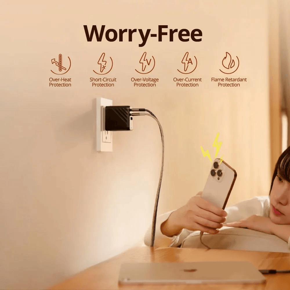 Adam Elements - Wall Charger - Travel Adapter - 3 Port - 67W Gan - P67 - Black - SFI Group - 4
