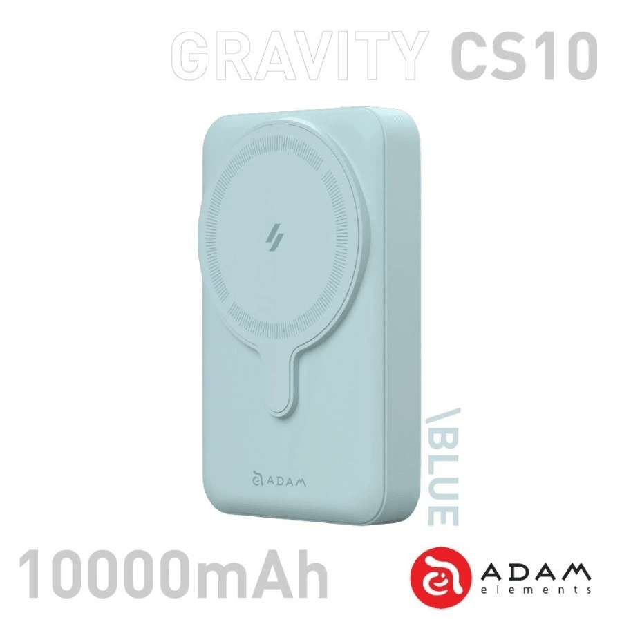 Adam Elements - Powerbank Power Bank Wireless Magnetic 10000 10.000 mAh - Gravity CS10 - SFI Group - Blue