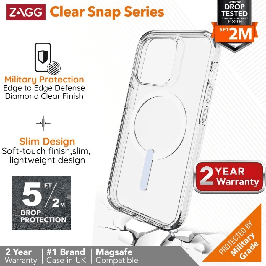 ZAGG Case For Iphone 14 Plus / 14 Pro / 14 Pro Max Casing Hp Clear Snap ProMax - SFI Group