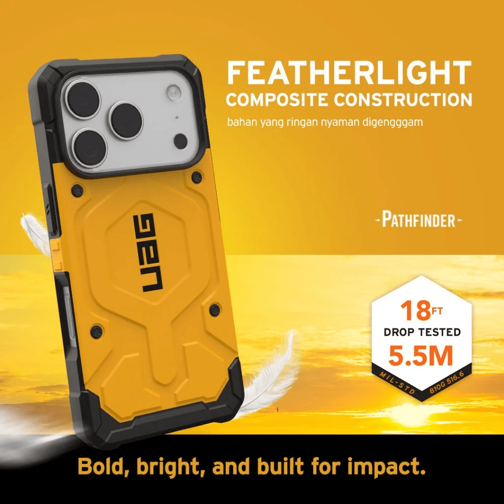UAG Case For iPhone 17 Pro 17 Pro Max - Casing iPhone 17 ProMax - Pathfinder MagSafe - Heritage Yellow - SFI Group - 4