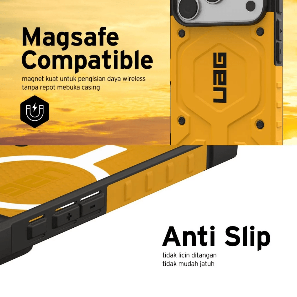 UAG Case For iPhone 17 Pro 17 Pro Max - Casing iPhone 17 ProMax - Pathfinder MagSafe - Heritage Yellow - SFI Group - 5