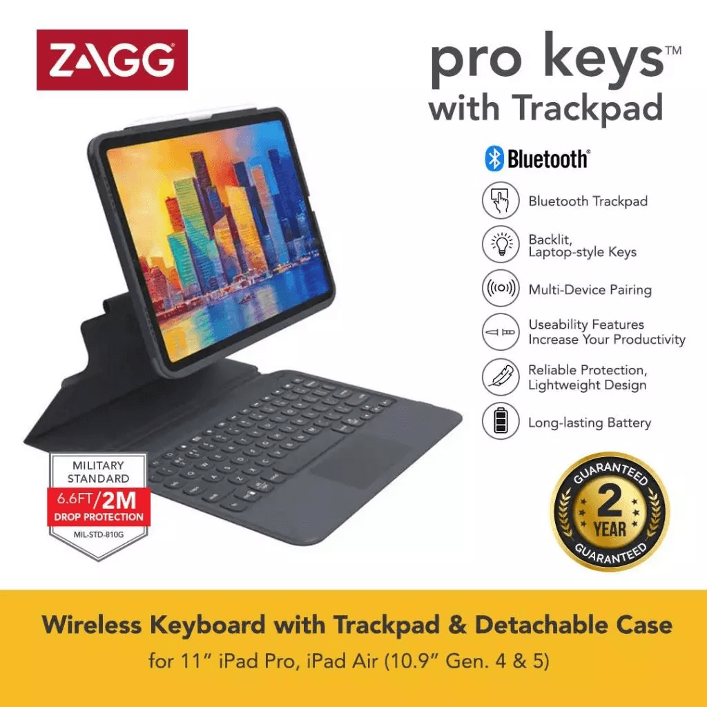 ZAGG Keyboard Pro Keys With Trackpad iPad Pro 11/10.9 - Bluetooth - Track Pad - SFI Group (103407937)