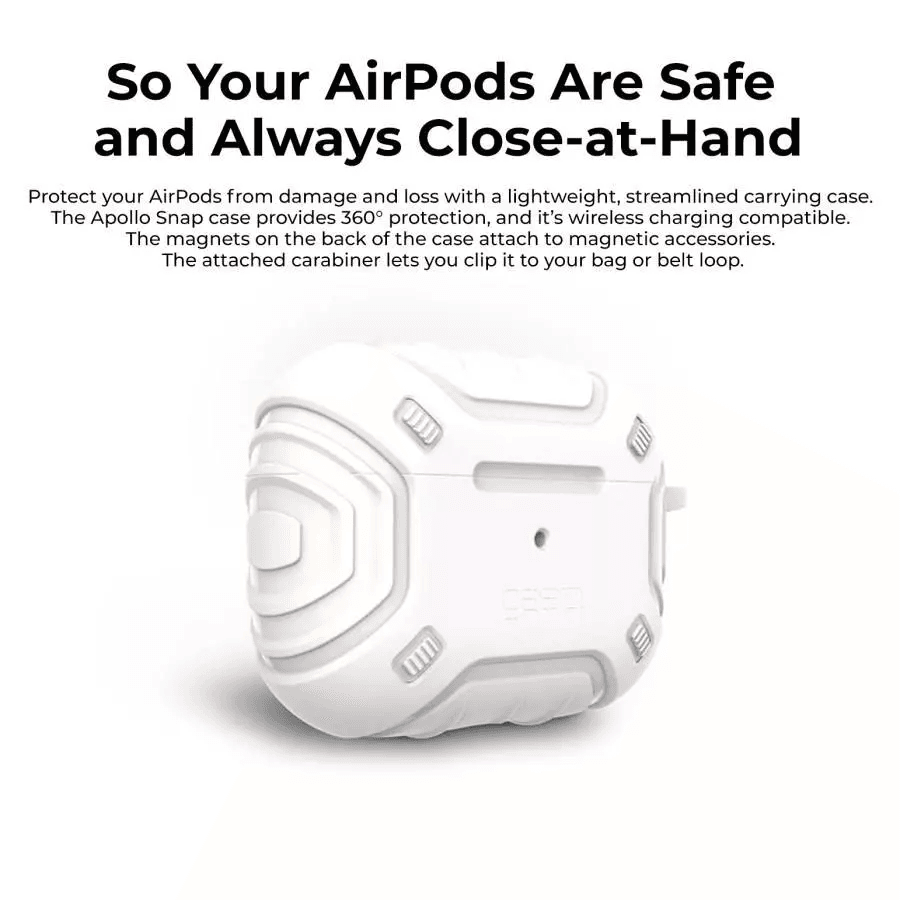 ZAGG Case Airpods Pro 2 - Casing Airpods Pro 2 Apollo Snap - Black/White - SFI Group (102011321)-(102011322) - 2