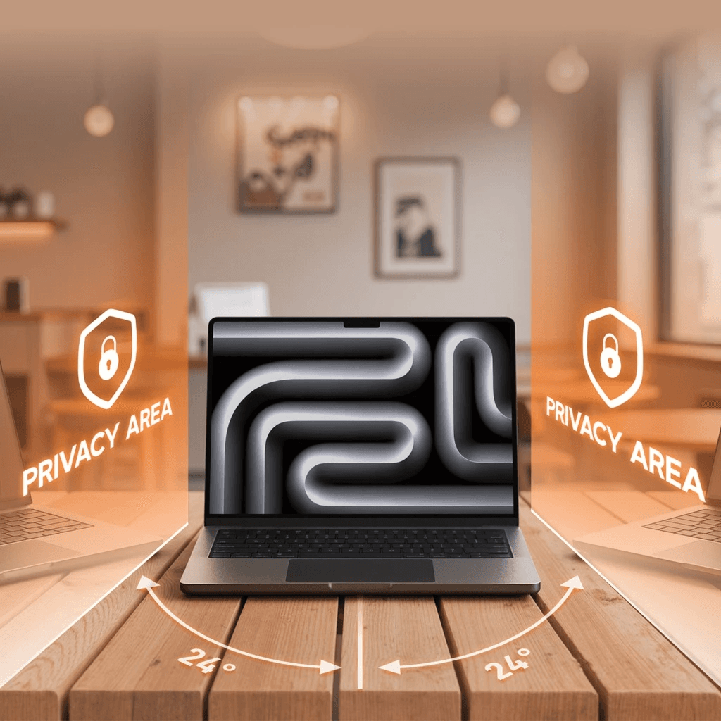 Micropack Screen Protector Magnetic For Macbook Air Neo 13 / Pro 14 - Privacy - Anti Blue Light & Anti Glare - SFI Group - 5