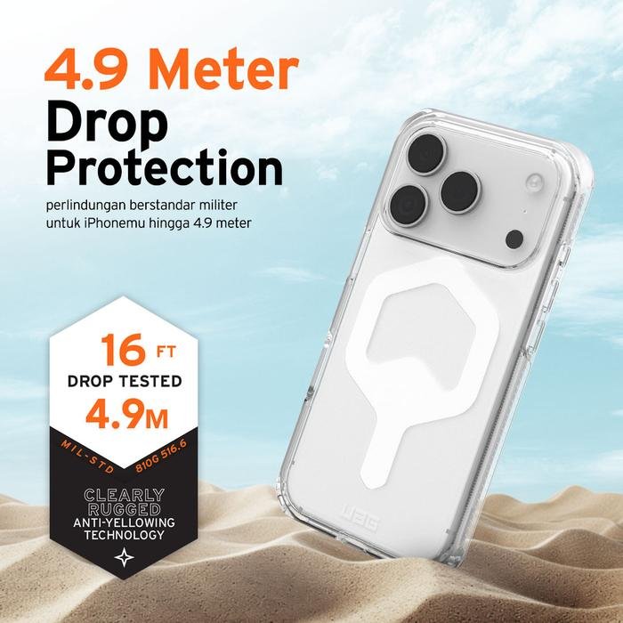 UAG Case For iPhone 17 / 17 Air - Casing iPhone 17 - Plyo MagSafe - Ice/White - SFI Group - 3