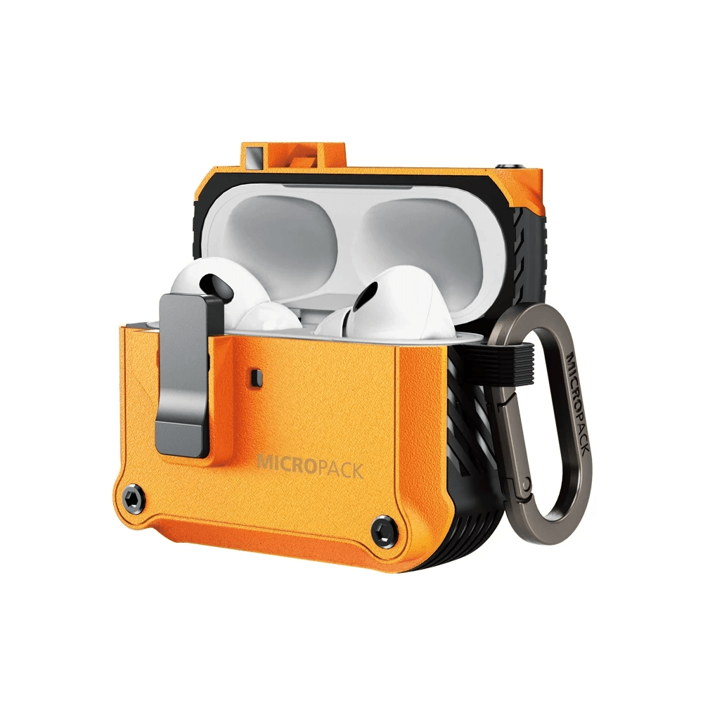 Micropack Case For Airpods Pro 3 - Strong & Protective - Magnetic One Click Auto Pop - Drop Protection - MAC-01 - Yellow