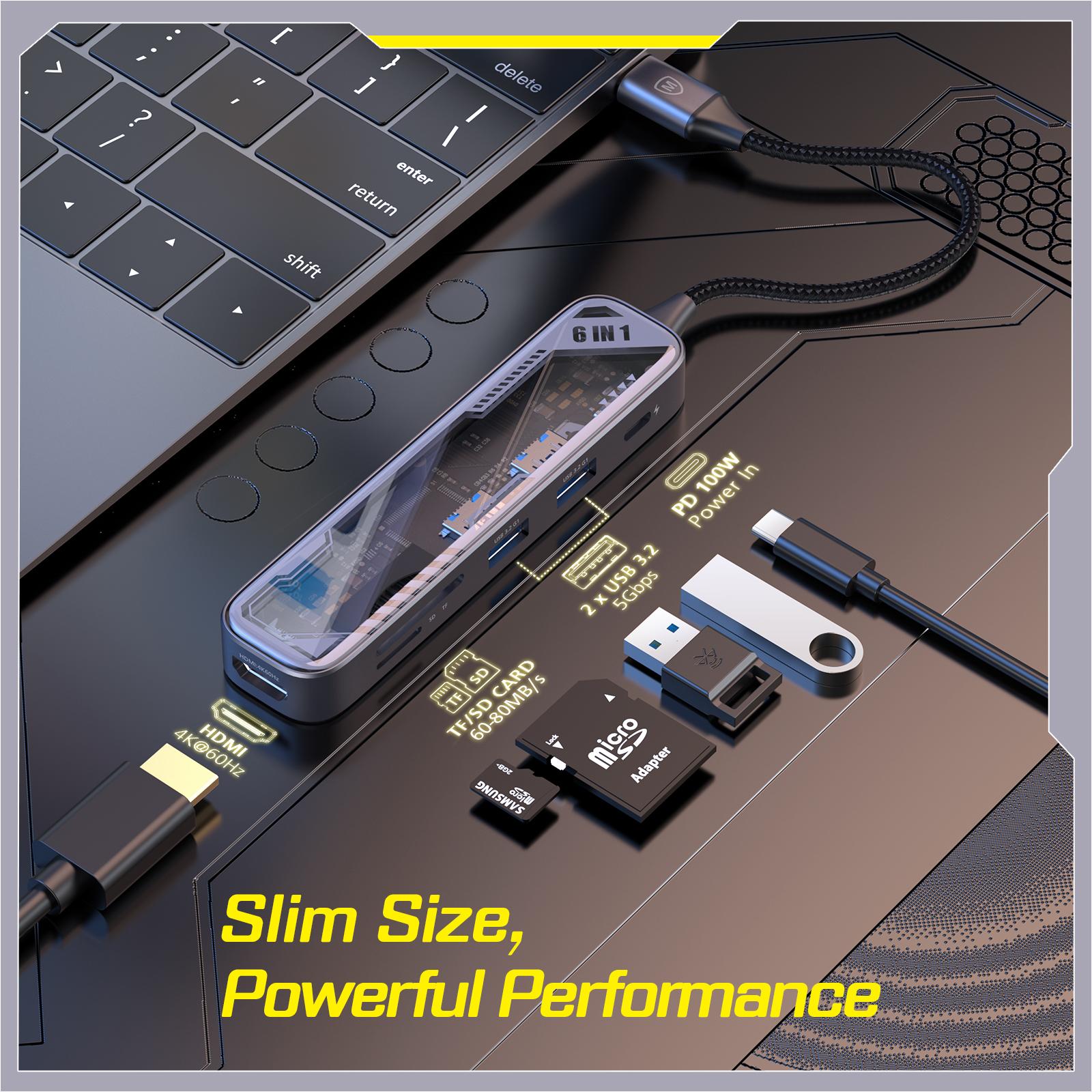 DATA CONVERTER EXPAND 6 USB-C 6 IN 1 - MICROPACK - GREY - 2