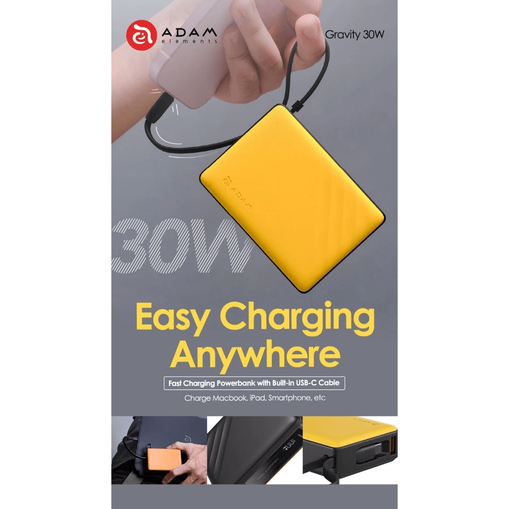 Adam Elements Power Bank 10.000 Fast Charging - Powerbank 10000 mAh - Gravity 30W - SFI Group - 3
