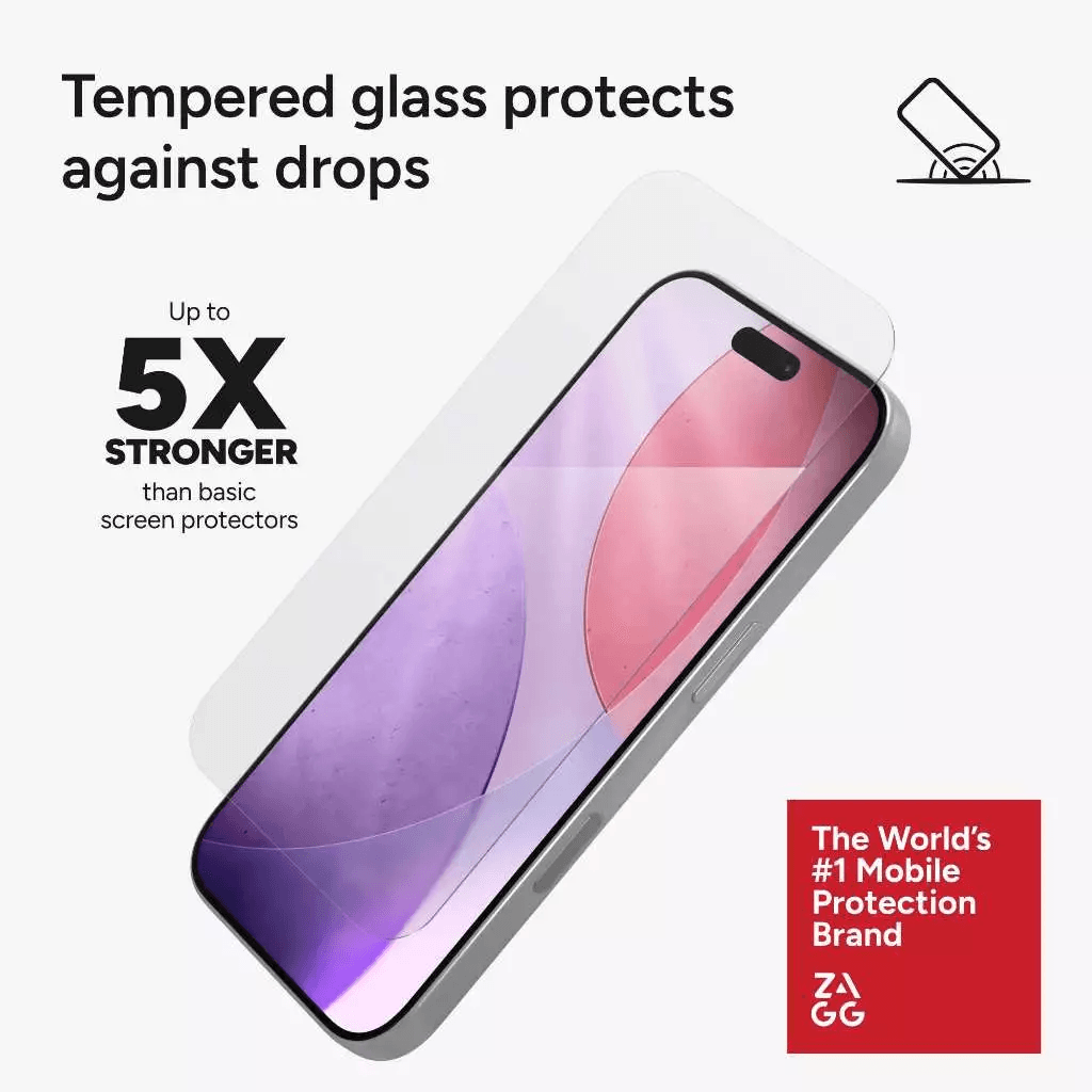 ZAGG Screen Protector iPhone 17 Tempered Glass - Anti Gores HP iPhone 17 17 Air 17 Pro 17 Pro Max ProMax Elite Edge Anti Glare - SFI Group - 2