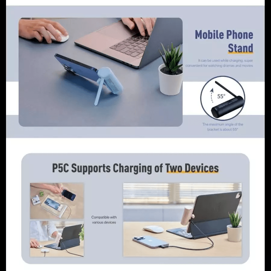 Adam Elements Power Bank Pocket 5000 mAh - Gravity P5C - Fast Charging Mini Powerbank - APBADGVP5C - SFI Group - 3
