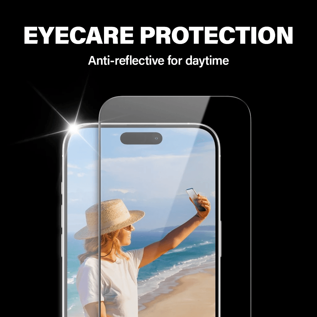 PanzerGlass Anti Reflective & Bluelight Protection |UWF Screen Protector For iPhone 15 | 15 Pro | 15 Max | ProMax Tempered Glass Anti Gores - SFI Group - 4