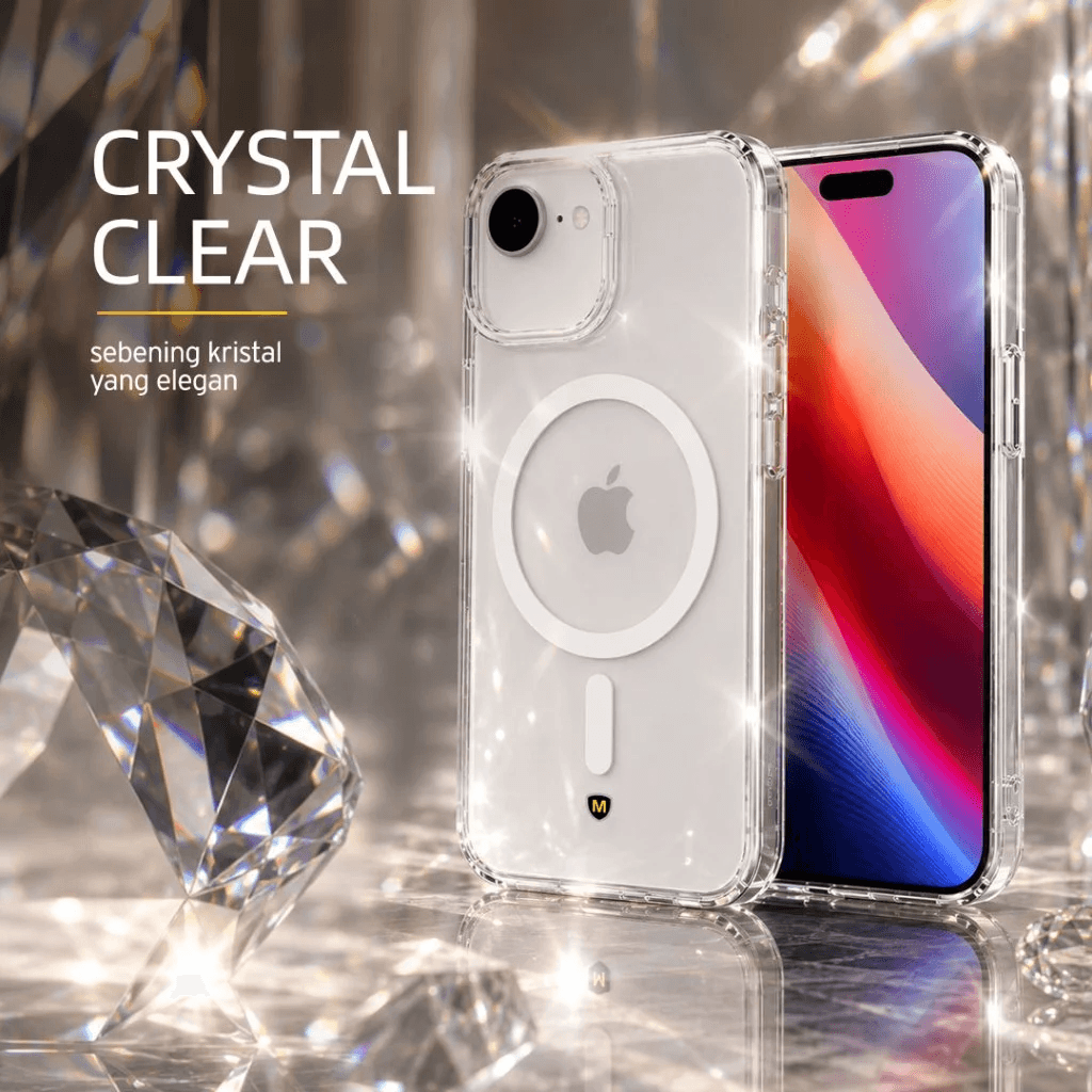 Micropack Case For iPhone 13/14/15/16e/17e - Casing iPhone - Full Protection Clear Case - MCS-IP-CLR - 2