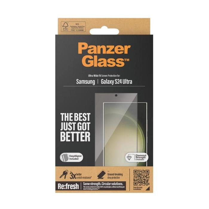PanzerGlass Ultra Wide Fit | Screen Protector For Samsung S24 Ultra | Tempered Glass Anti Gores - SFI Group - 3