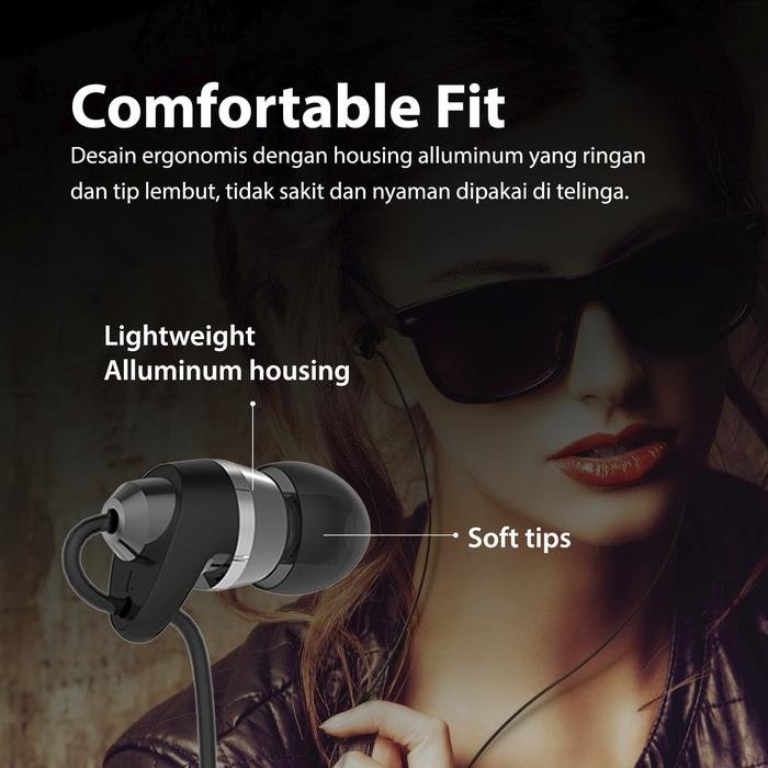 Micropack Earphone/Headset - Stereo - Noise Isolation - Microphone - EM-300 - 3