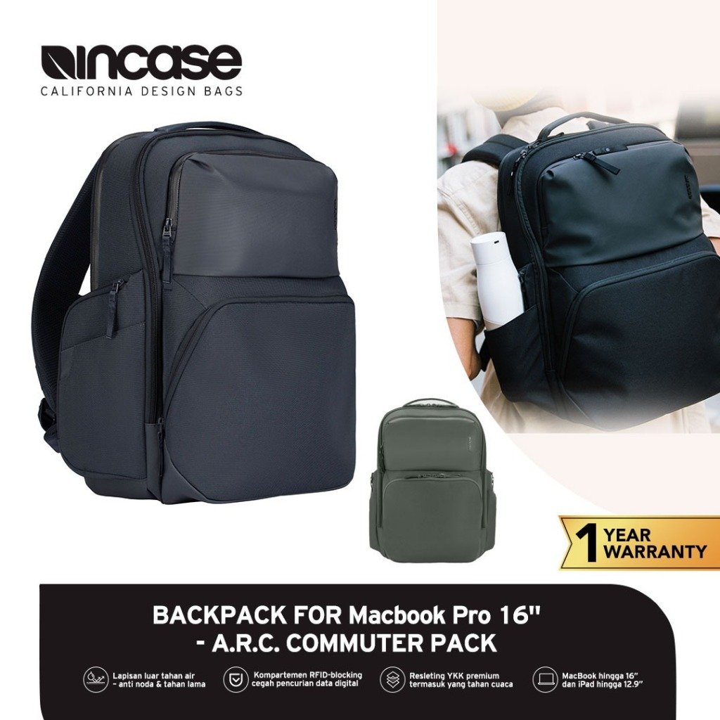INCASE Backpack For MacBook MBP 16" - A.R.C. Commuter Pack - SFI Group