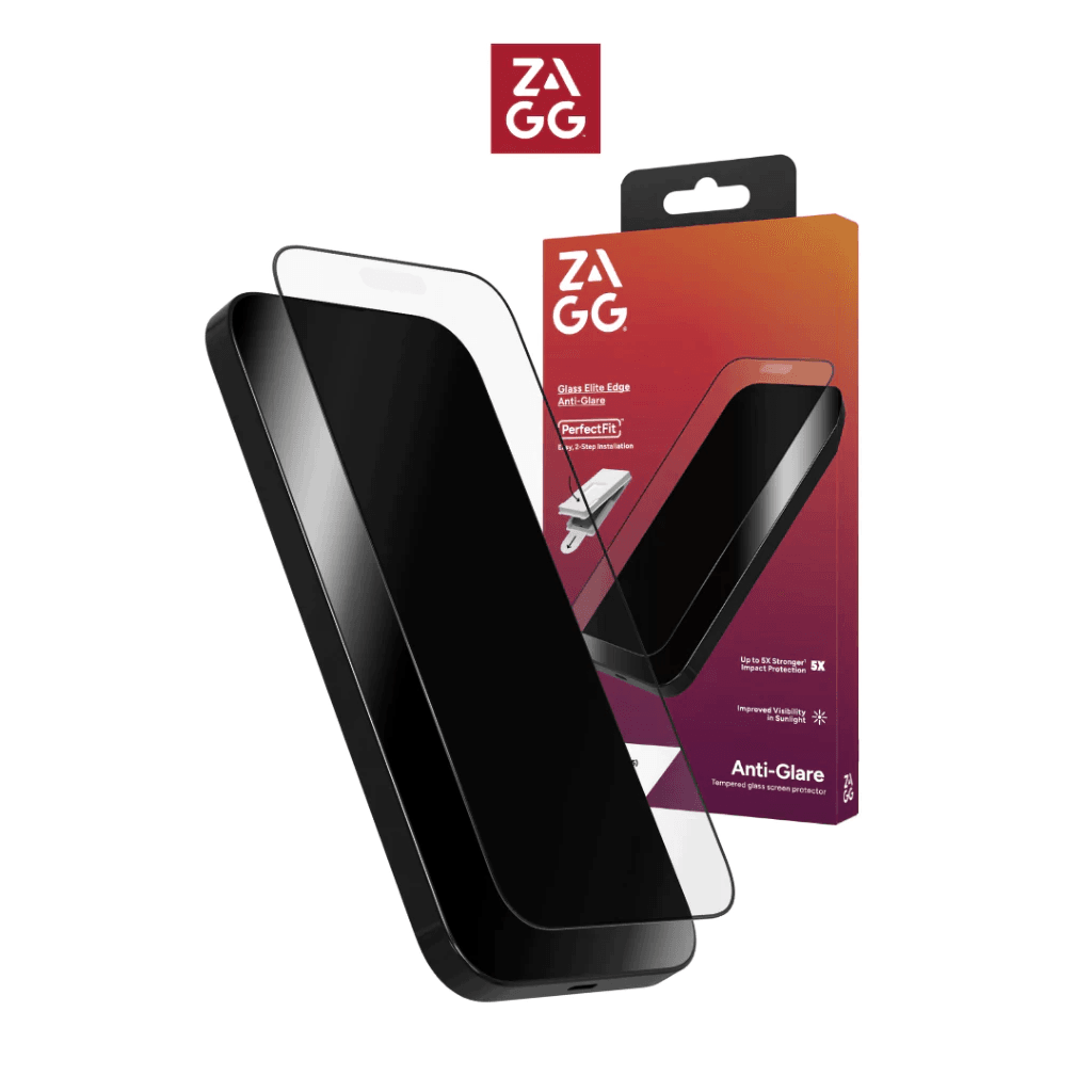 ZAGG Screen Protector iPhone 17 Tempered Glass - Anti Gores HP iPhone 17 17 Air 17 Pro 17 Pro Max ProMax Elite Edge Anti Glare - SFI Group - Iphone 17 Pro