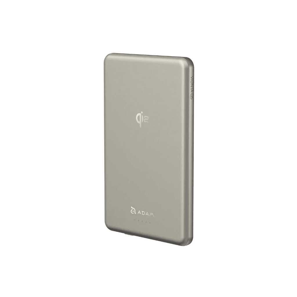 Adam Elements - Powerbank Vionta Q10 CCC Qi2 C - Fast Charging 10000 10.000 5000 5.000 mAh - 30W - Power Bank Slim - SFI Group - Titanium